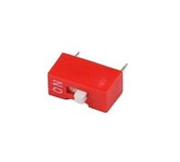 Module d'interrupteur à glissière 5 pièces 1 2 3 4 5 6 7 8 10 12 broches Espacement DIP 2,54 mm(1Pin Red)