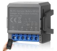 Module d'interrupteur de volet roulant intelligent WiFi + RF - Module de commutation WiFi avec fonction pourcentage - Module relais compatible pour volets roulants motorisés, stores et auvents -