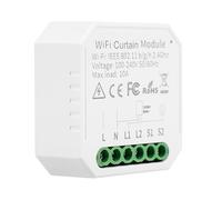 Module d'interrupteur de volet roulant Wi-Fi intelligent avec minuterie, interrupteur intelligent Tuya WiFi pour rideaux, stores vénitiens, fonctionne avec Alexa Google Home