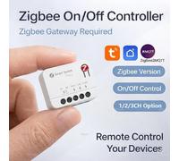 Module d'interrupteur intelligent mini Zigbee TUYA 1/2/3 Gang 10A/16A, relais DIY, disjoncteur compatible Alexa Google Home Assistant 2MQTT TYPE2 1gang
