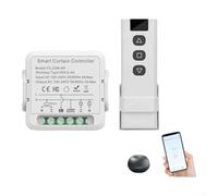 Module d'interrupteur intelligent WiFi pour rideau Zigbee pour Tuya, RF433 avec minuterie et commande vocale pour Alexa Google Home (WiFi + RF)