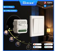 Module d'interrupteur variateur intelligent GIRIER Tuya ZigBee 3.0, relais de disjoncteur WiFi pour ampoule à intensité variable, prend en charge le contrôle bidirectionnel, fonctionne avec Alexa WiFi