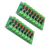 Module d'isolation de tension avec 8 canaux optocoupleurs capables de conduire des tubes de mousse et des relais 24 V pour diverses applications électroniques anti-interférences