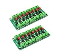 Module d'isolation optocoupleur PC817 prend en charge 3,3 V/5 V, Route 8 | Plug and Play Projet électronique 3,6 V-24 V Large plage de tensions pour applications de contrôle industriel