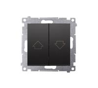 54 MODULE NOIR MAT STORE BOUTON POUSSOIR PREMIUM 54 DZP1.01/49