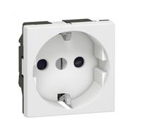 Module double -contact 2R+T Shuko Mosaic Legrand - Blanc