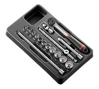 Module douilles 12 pans en pouces 16 pièces 3/8' - FACOM - MOD.J161-212U