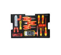 KS Tools, 716.0011, Module d'Outillage Electrique pour Boites de Transport SCM, 11 Pièces, Poids: 1,95 kg