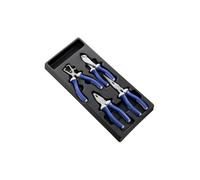 Module d'outils - EXPERT - Jeu 4 pinces mécanicien - Plateau plastique - Bleu