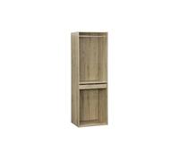 | Module dressing avec penderie et porte-pantalons naturel panneaux stratifiés