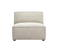 Module droit pour canapé en tissu chenille beige SPLIT