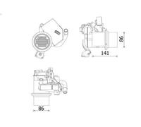 Module-EGR MAHLE CE 14 000P pour VW SCIROCCO III (137, 138) 2 2013-2017