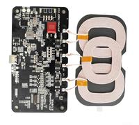 Module émetteur sans fil de type C avec 3 bobines, tableau de charge rapide 20 W pour voiture 12 V 24 V, protection anti-retour contre les courts-circuits (18 W)