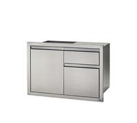 DESTOCKAGE - Module encastrable 1 poubelle + 1 tiroir + 1 porte pour cuisine d'extérieur Napoleon