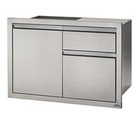 Module encastrable inox 1 tiroir + 1 poubelle + 1 porte 100,5 x 59,5 x 70,5 cm - Napoleon G