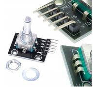 Module Encodeur Rotatif avec Bouton - 20 Impulsions | Rotation 360° | Pas 2,54 mm | Pour Arduino, Robotique, DIY
