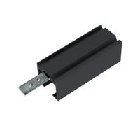 Module ESSI pour rail XPERTA bois et verre - fixation plafond et mural - noir ARGENTA