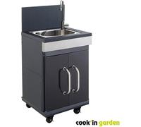 Module évier - COOK'IN GARDEN - Fidgi - Intégrable aux bbq Fidgi 3&4 - Crédence - Evier et robinet inox
