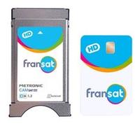 Module Fransat TV satellite Metronic CI+ 1.3 HD + carte Fransat PC7 HD valable 4 ans