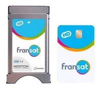 Module Fransat TV satellite Neotion CI+ 1.3 HD + carte Fransat PC7 HD valable 4 ans