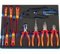 Module HEYTEC*** outil VDE pour servante d'atelier 12 pièces
