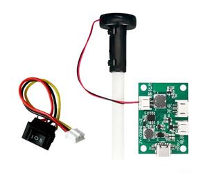 Module humidificateur USB 5 V CC avec technologie 108 kHz pour intégration de ventilateur électrique, production de brume fine, taille compacte pour humidification de petits espaces