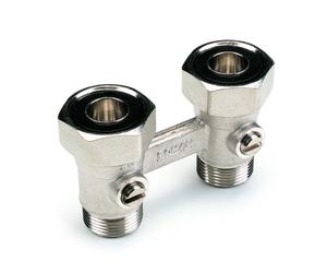 Module hydraulique bitube pour radiateur - douille étanche - droit COMAP
