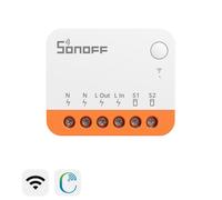 SONOFF Interrupteur intelligent MINIR4 – WiFi 2 voies, Contrôle APP, Alexa & Google Home, 10A/2200W