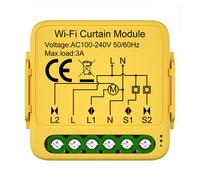 Module interrupteur de rideau Wi-Fi Tuya connecté au moteur de volets roulants