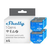 Module interrupteur - Shelly - 1 Gen4 - Matter, Zigbee, Wi-Fi - Lot de 4