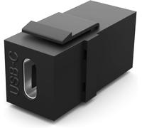 Module Keystone avec prise USB-C USB 3.2Keystone multimédia pour panneau de brassage,prise réseau,240 W,support Keystone,adaptateur,raccord,Plug & Play,noir