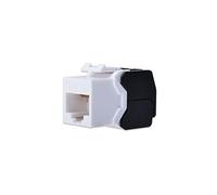 Module Keystone CAT 6A - non blindé - Noir - Blanc - Nickel/Or - Acrylonitrile-Butadiène-Styrène (ABS) - -10 - 50 °C - 35 mm - 25 mm