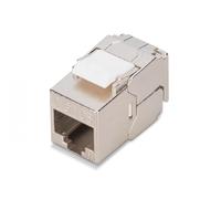Module Keystone court (prise) RJ45 (8P8C) cat.6A, blindé, sans outil, en acier, longueur 28mm