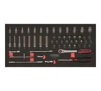 Module - KS TOOLS - 713.1020 - Module de douilles et accessoires Ultimate - 1/4"" - 54 pièces