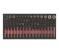 Module - KS TOOLS - 713.5010 - Module d'embouts de vissage et douilles Torx - 88 pièces