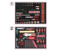 Module - KS TOOLS - 714.0184 - Composition d'outils 2 tirois - Pour servante - 184 pièces