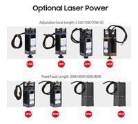 Module laser 450 nm 10 W, longueur focale réglable, tête de gravure laser haute vitesse, graveur laser, imprimante 3D, routeur CNC, module laser pour bricolage, artisanat, bois, cuir, tissu, découpe d