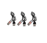 Module laser à ligne rouge Module laser industriel foyer réglable Longueur de ligne 39 ″ Diamètre du connecteur USB 12 mm(traverse-3pack)