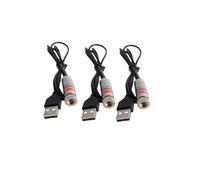 Module laser à ligne rouge Module laser industriel foyer réglable Longueur de ligne 39 ″ Diamètre du connecteur USB 12 mm(3point)