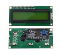 Module LCD 1602 avec connexion IIC, tension de fonctionnement 5 V, affichage 2 lignes x 16 caractères, utile pour le prototypage électronique (D)