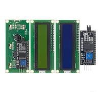 Module LCD 1602 avec support IIC, tension de fonctionnement 5 V, contrôle du potentiomètre pour rétroéclairage et contraste, utile pour l'électronique (A)