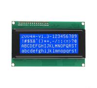 Module LCD 20 x 4 avec rétroéclairage bleu et jaune, affichage des caractères série 5 V pour MCU, composant électronique à faire soi-même pour Arduino, remplacement d'écran du panneau de commande