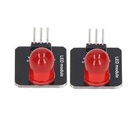 Module LED Décoratif, Panneau Lumineux, Ampoule à Puce, éclairage Flexible pour la Décoration de la Maison, Taille Compacte 3.3V 5V 20mm, 10 Pièces (MRB050A Rouge)