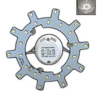 Module LED - Kit de transformation (intensité variable/non variable) pour plafonnier - Anneau lumineux - Plafonnier rond - Lampe tube (blanc chaud/lumière du jour) 12 W, blanc lumière du jour.