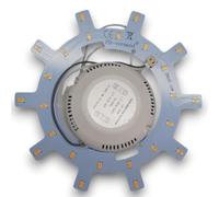 Module LED - Kit de transformation (intensité variable/non variable) pour plafonnier - Anneau lumineux - Plafonnier rond - Lampe tube (blanc chaud/lumière du jour) 12 W, blanc chaud.