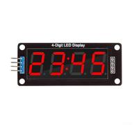 Module LED numérique à 4 chiffres de 1,4 cm avec interface TM1637 pour affichage du temps ou de la valeur sur les plateformes Arduino (rouge)