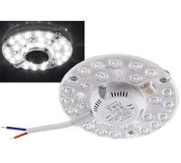 Module LED Ring avec support magnétique 12W Ø 12,5cm 1300 lumens 230V Set de conversion pour plafonniers Prêt à brancher 4000k / Blanc neutre