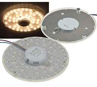 Module LED Ring avec support magnétique 24W Ø18cm 2680 lumens 230V Kit de conversion pour plafonniers Prêt à brancher 3000k / Blanc chaud