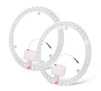 Module LED Ronde 36W, Lot de 2 Panneau de Remplacement LED, Module Anneau LED avec Support Magnétique, Retrofit Rond Source Lumineuse, Blanc Froid 6000K, pour Plafonniers Remplacement Fluorescente