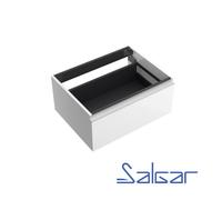 Module métallique salle de bain blanc brillant SPIRIT 600 - SALGAR 22630